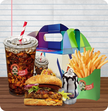 Für Kinder gibt es das Papa Kids Menu.