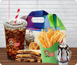 Für Kinder gibt es das Papa Kids Menu.