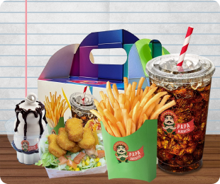 Für Kinder gibt es das Papa Kids Menu.