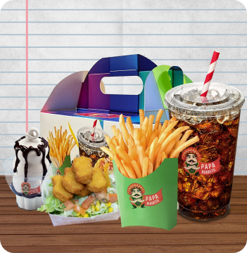 Für Kinder gibt es das Papa Kids Menu.