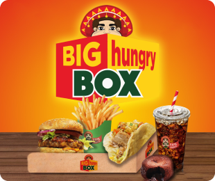 Wähle aus verschiedenen Big Hungry Menüs aus.