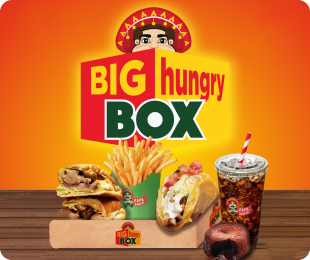Wähle aus verschiedenen Big Hungry Menüs aus.